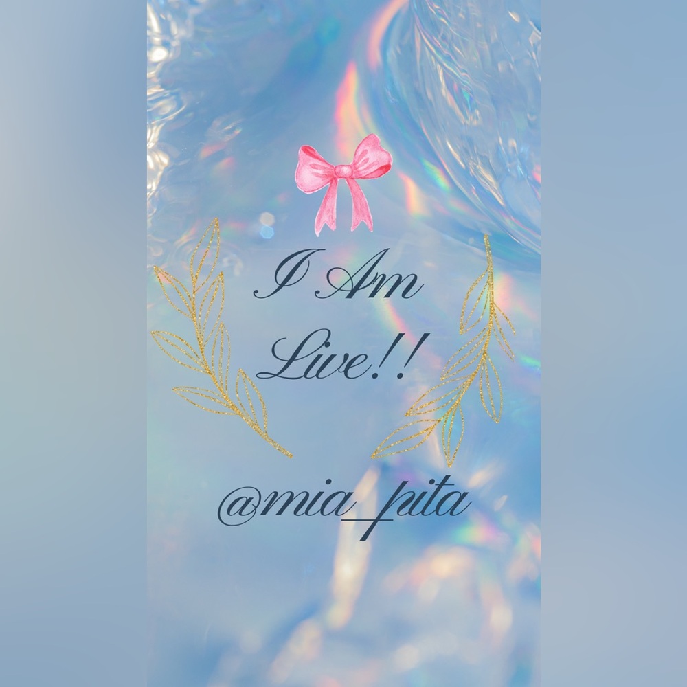 I AM LIVE💖✨🤍